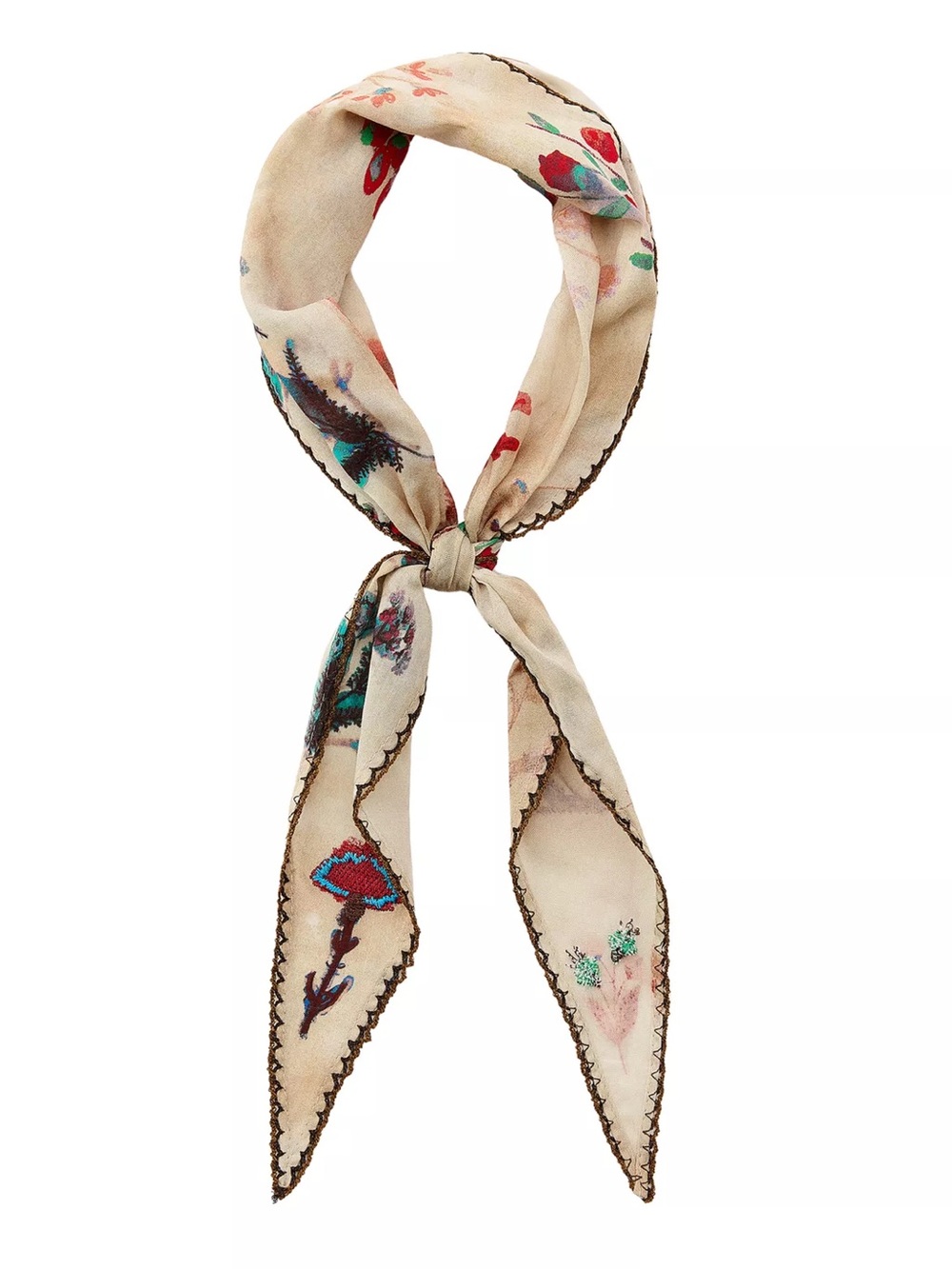 embroidered bandana